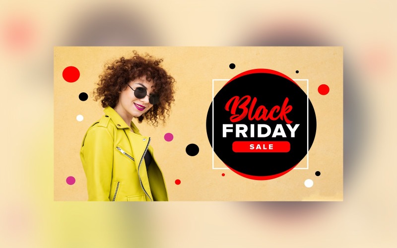 Black Friday Big Sale Banner Abstract Background Design Template Product Mockup