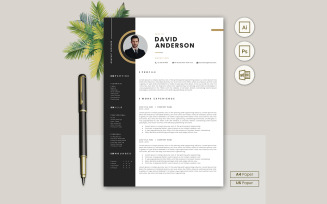 David Anderson Job Hunting Resume CV Template