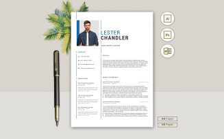 Lester Chandler Job Hunting Resume CV Template