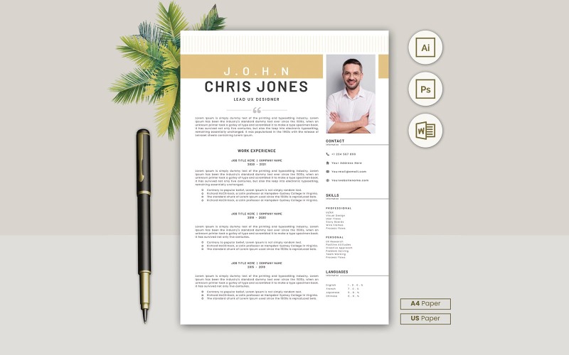 Modern Elegance Elevate Your Job Career with Our Sleek Templates Resume Template