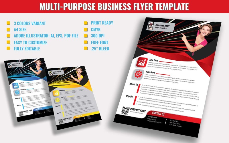 Multipurpose Business Flyer Template Corporate Identity