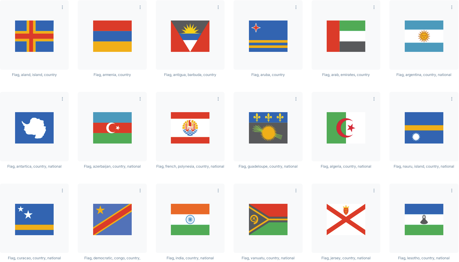 World Flags and World National Flags Iconset template