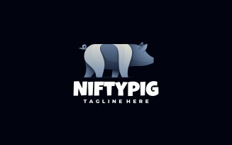 Nifty Pig Gradient Logo Style