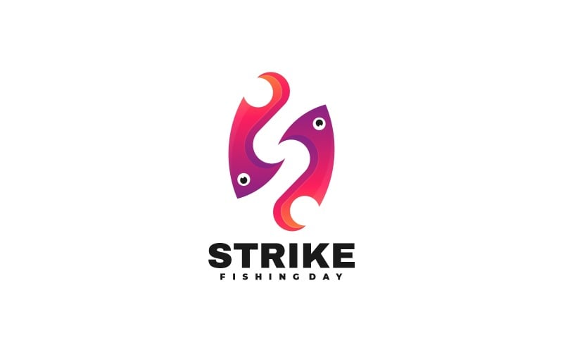 Strike Gradient Logo Style Logo Template