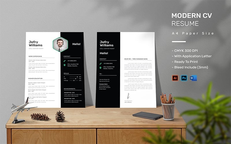 Kit Graphique #207304 Resume Business Divers Modles Web - Logo template Preview