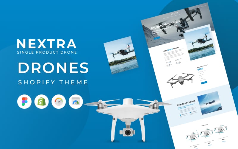 Template #207325 Product Drone Webdesign Template - Logo template Preview