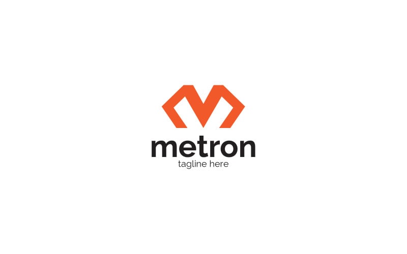 M Letter Metron Logo Design Template Logo Template