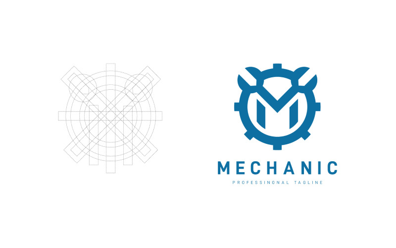 Mechanical Logo Design Template Logo Template