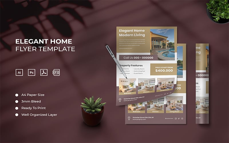 Template #207410 Brochure Poster Webdesign Template - Logo template Preview