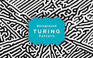 Abstract Turing Vector Pattern Background Template