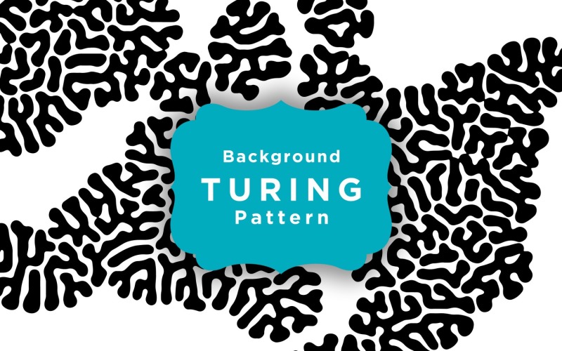 Black And White Organic Turing Pattern Walapaper Background