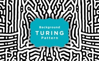 Black And White Turing Design Pattern Background