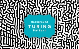 Maze Shapes Turing Vector Pattern Background