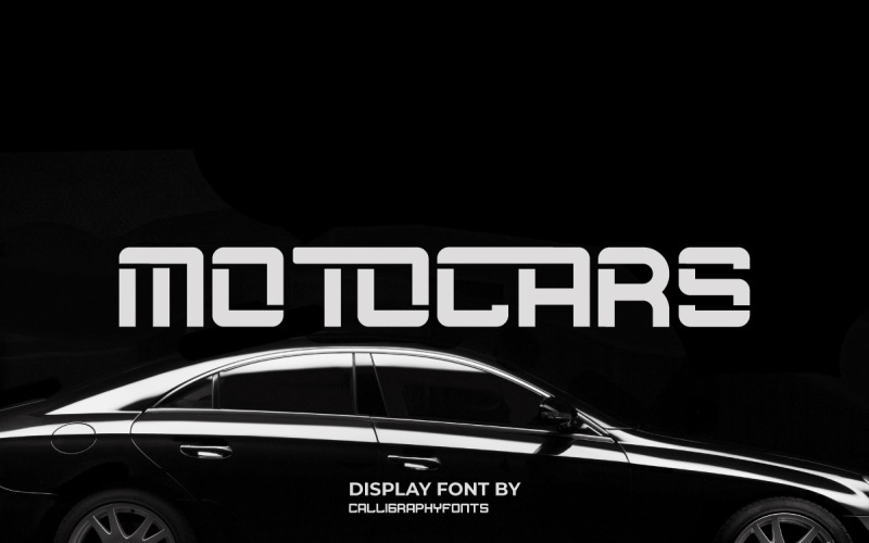 Motocars Family Display Font