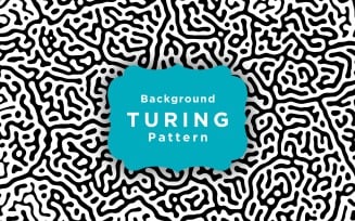 Repeating Turing Pattern Background Template