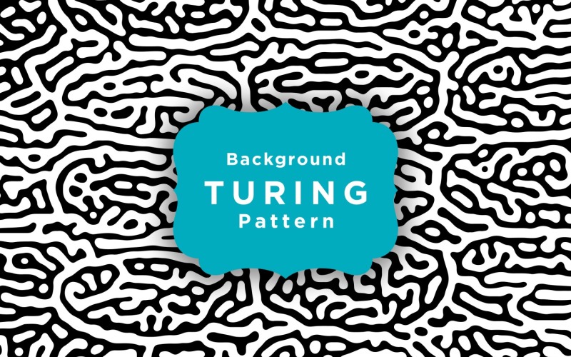 Seamless Pattern Turing Vector Wallpaper Background