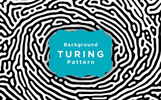 Turing Pattern Black And White Background