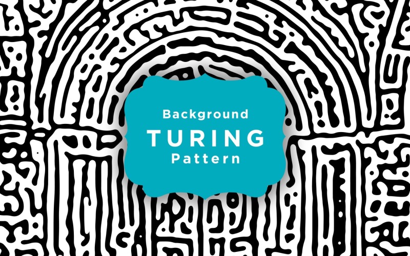 Turing Vector Pattern wallpaper Background