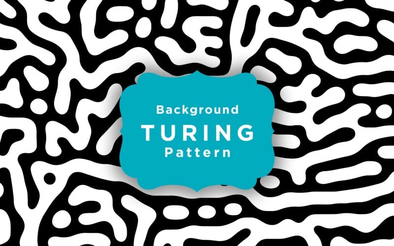 Turing Vector Seamless Pattern Wallpaper Template Background