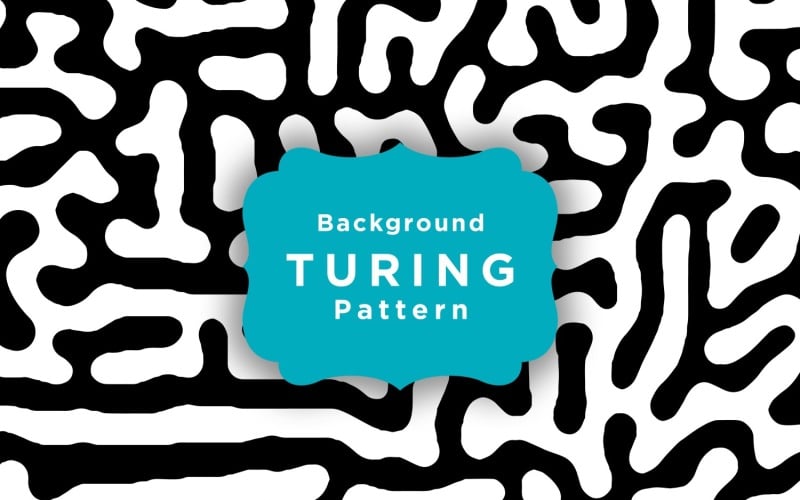 Turing Vector Seamless Pattern Wallpaper Background