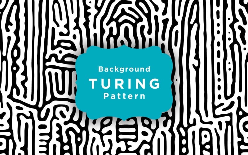 Turing Vector Seamless Pattern Background