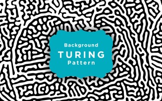 Abstract Turing Organic Background Turing Pattern Template