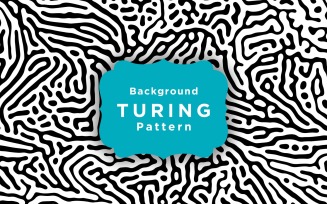 Abstract Turing Organic Pattern Wallpaper Template