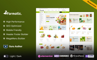 Farmatic - Food and Grocery Organic Multipurpose Responsive WooCommerce Store