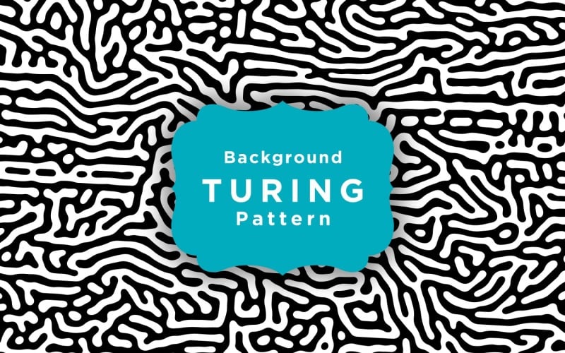 Monochrome Turing Background Template