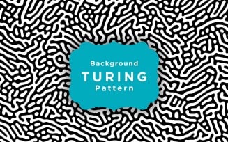 Monochrome Turing Reaction Background template