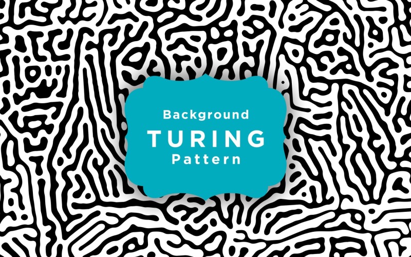 Seamless Turing Pattern Wallpaper Template Background