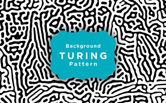 Seamless Turing Pattern Wallpaper Template