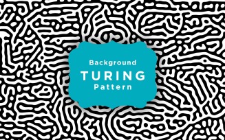 Turing Diffusion Maze Pattern Background Template