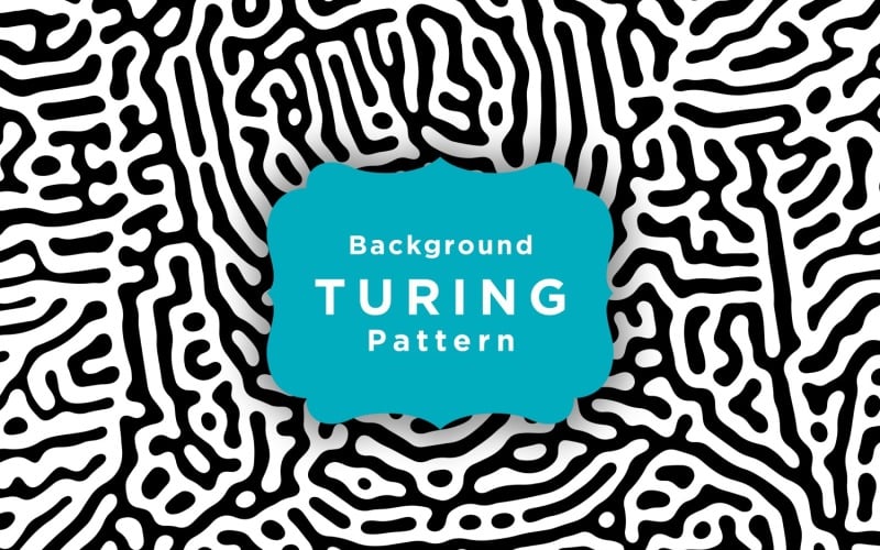 Turing Vector Seamless Pattern Template Background