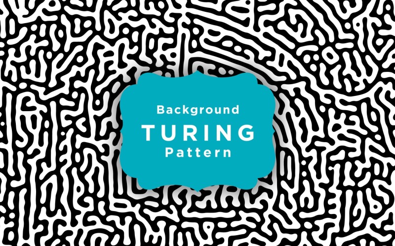 Turing Vector Seamless Pattern WallpaperTemplate Background