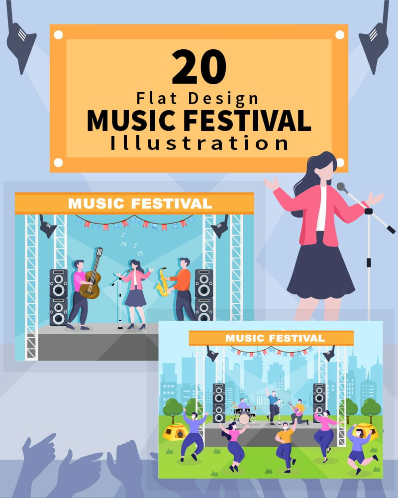 Kit Graphique #207609 Music Festival Divers Modles Web - Logo template Preview