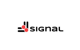 Abstract Round Signal Tech Simple Logo