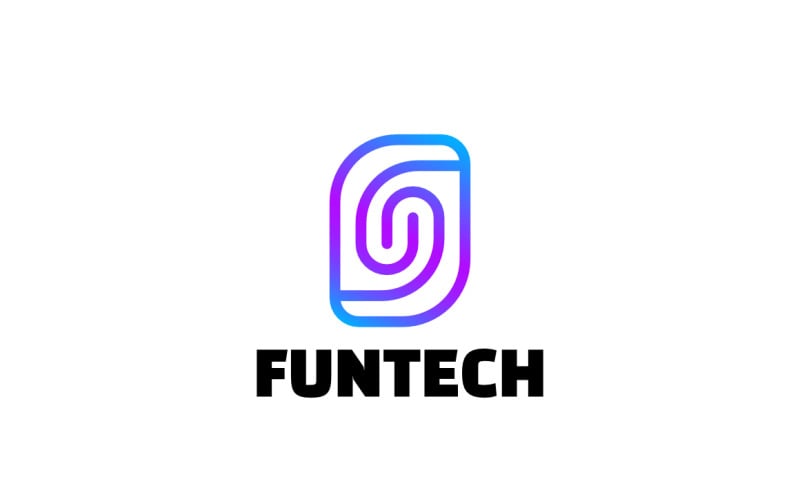 Gradient Technology Letter S Fun Logo Logo Template