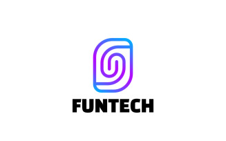 Gradient Technology Letter S Fun Logo