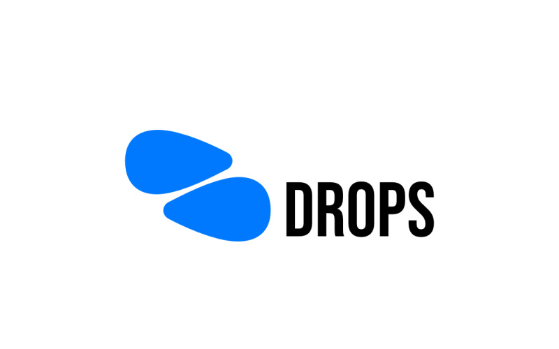 Simple Clever Letter S For Drop Water Logo Logo Template