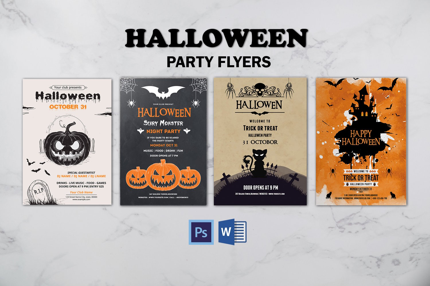 Kit Graphique #207730 Halloween Partie Divers Modles Web - Logo template Preview