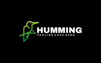 Humming Line Art Logo Style