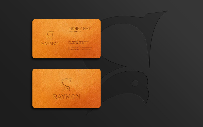 Luxury and Modern Gold Business Card Mockup Product Mockup