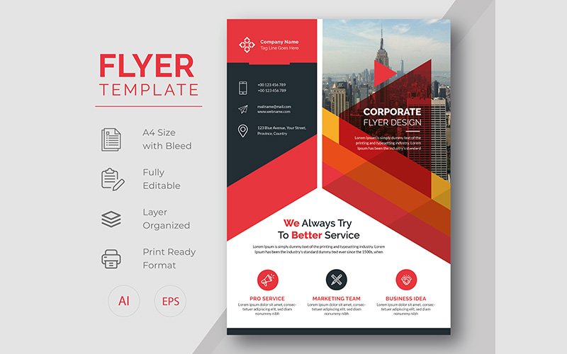 Template #207819 Flyerconsultingcorporatecorporate Flyercreativecreative Webdesign Template - Logo template Preview