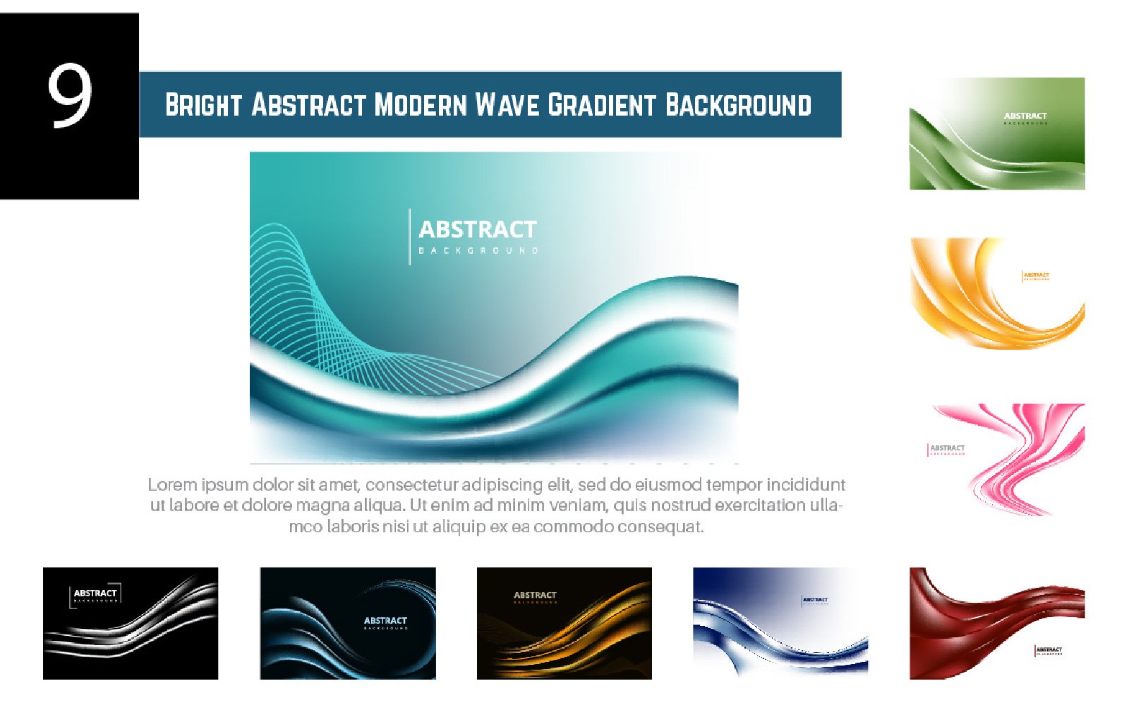 Template #207878 Abstract Wave Webdesign Template - Logo template Preview