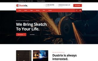 Dustrix - Construction & Industry PSD Template