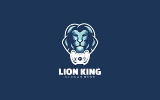 Lion King Simple Mascot Logo