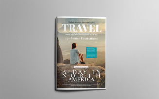 Magazine Design Layout Template on Travel & Tourism #01