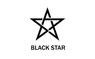 Black Star - Star Letter Logo Template