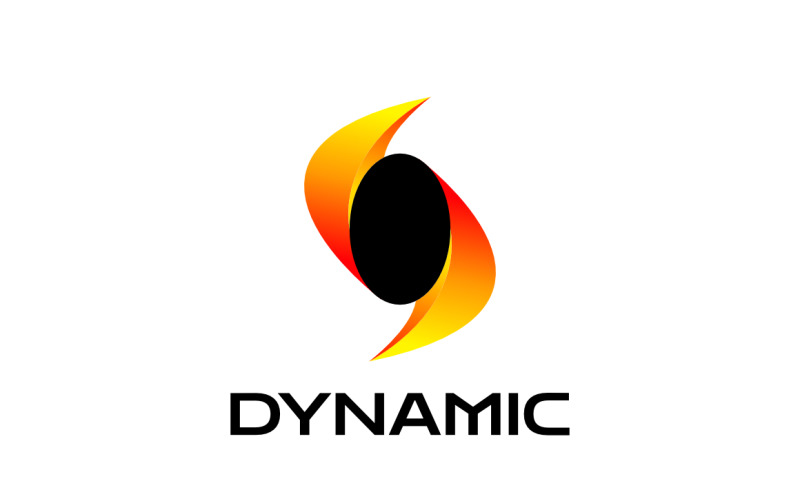 Dynamic Golden Gradient Letter S Logo Logo Template